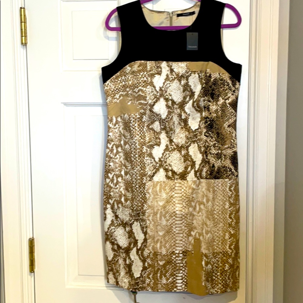 NWT TAHARI snakeskin print dress